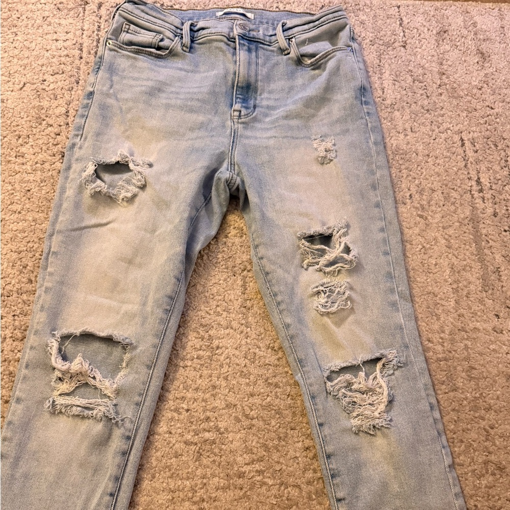 PacSun Light Blue Distressed Skinny Jeans